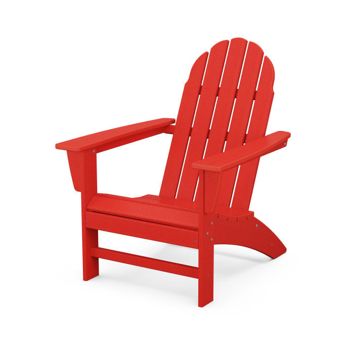 POLYWOOD Vineyard Adirondack Chair - All-Weather Outdoor Furniture for Patio, Garden & Poolside Relaxation | Durable Recycled Plastic Material