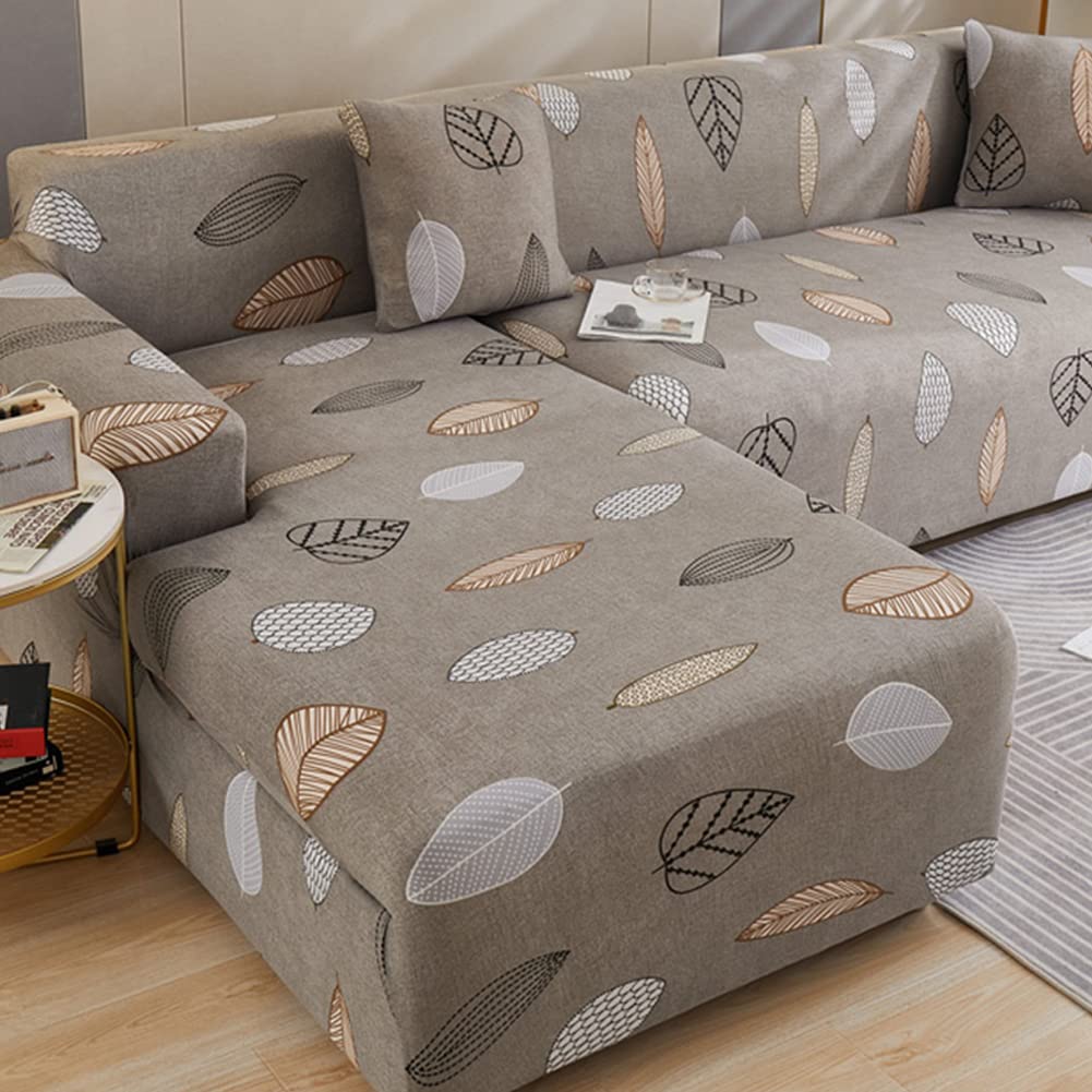 Waterproof Couch Slipcover - Stain Resistant Sofa Cover Protector with Anti-Slip Grip for Sectional, Loveseat & Recliner - 4 Seater XL Size (90