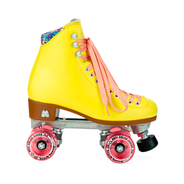 Moxi Beach Bunny Roller Skates - Strawberry Lemonade Color | Women's Quad Roller Skates for Outdoor & Indoor Skating, Rink, Park, Fitness & Fun