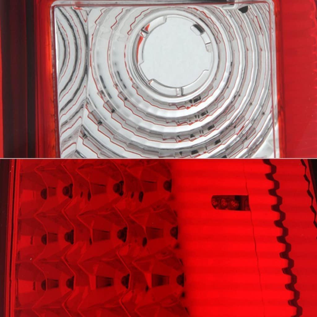 Xtune LED Tail Lights for Chevy Silverado 1500/2500/3500 (1999-2002) - Pair with Sequential Turn Signals | ALT-ON-CS99-LED-RC | 5008831 | Upgrade Your Truck's Style & Safety for Night Driving