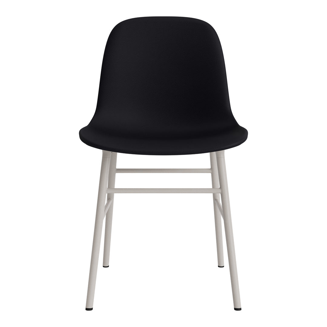 Modern Form Chair with Sturdy Metal Legs & Comfortable Upholstery - Perfect for Home Office, Living Room, or Dining Room Decor