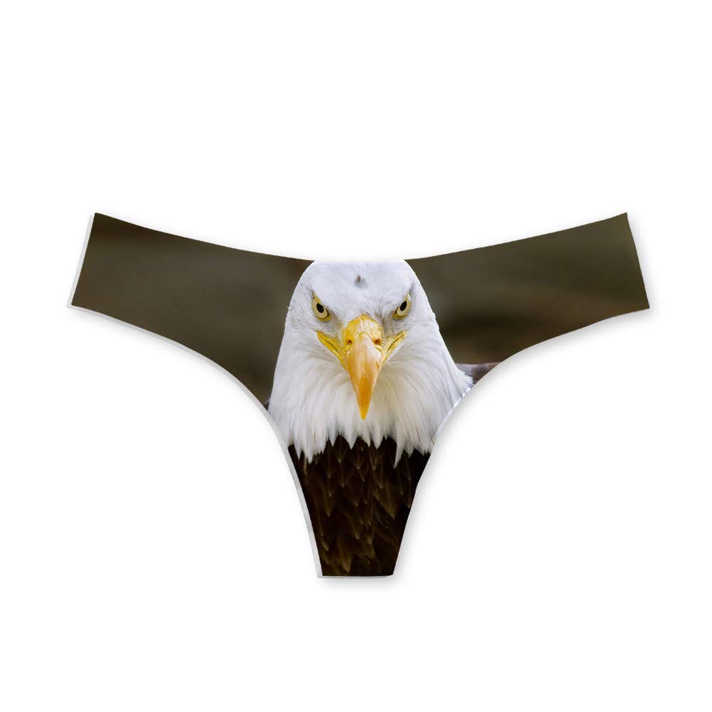 Coloranimal Cute 3D Animal Print Seamless G-String Thong Panties for Women - Comfortable & Sexy Underwear for Date Night, Lingerie Gift, or Everyday Wear