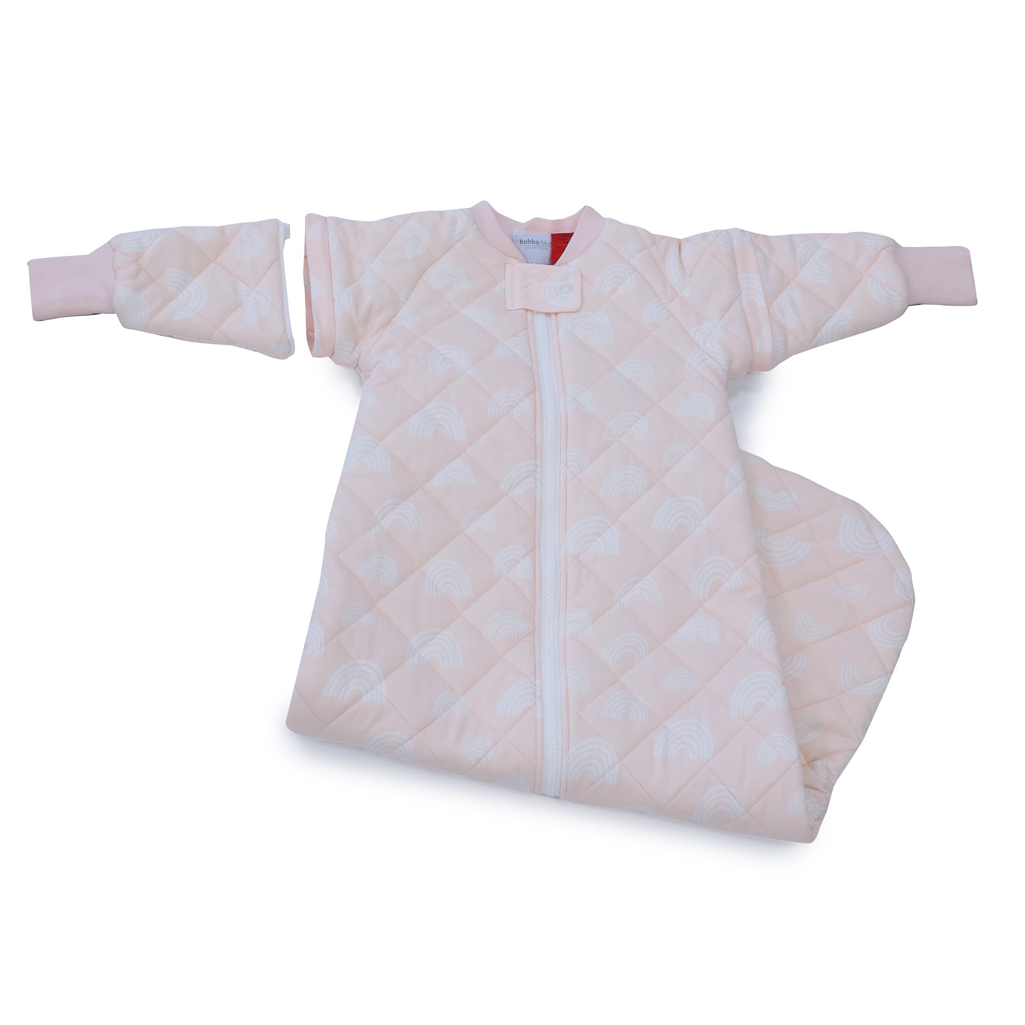 Nordic 3.5 TOG Convertible Baby Sleep Sack - Breathable Cotton Sleeping Bag for Infants 0-24 Months, Adjustable for All Seasons (Rose Pink) - Perfect for Nursery, Daycare & Travel