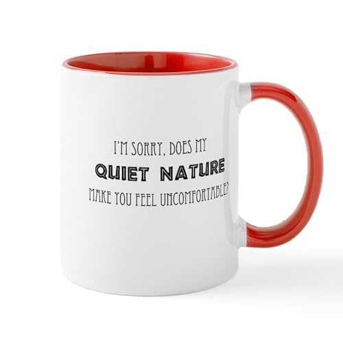 White/Red Inside - Quiet Nature Mug