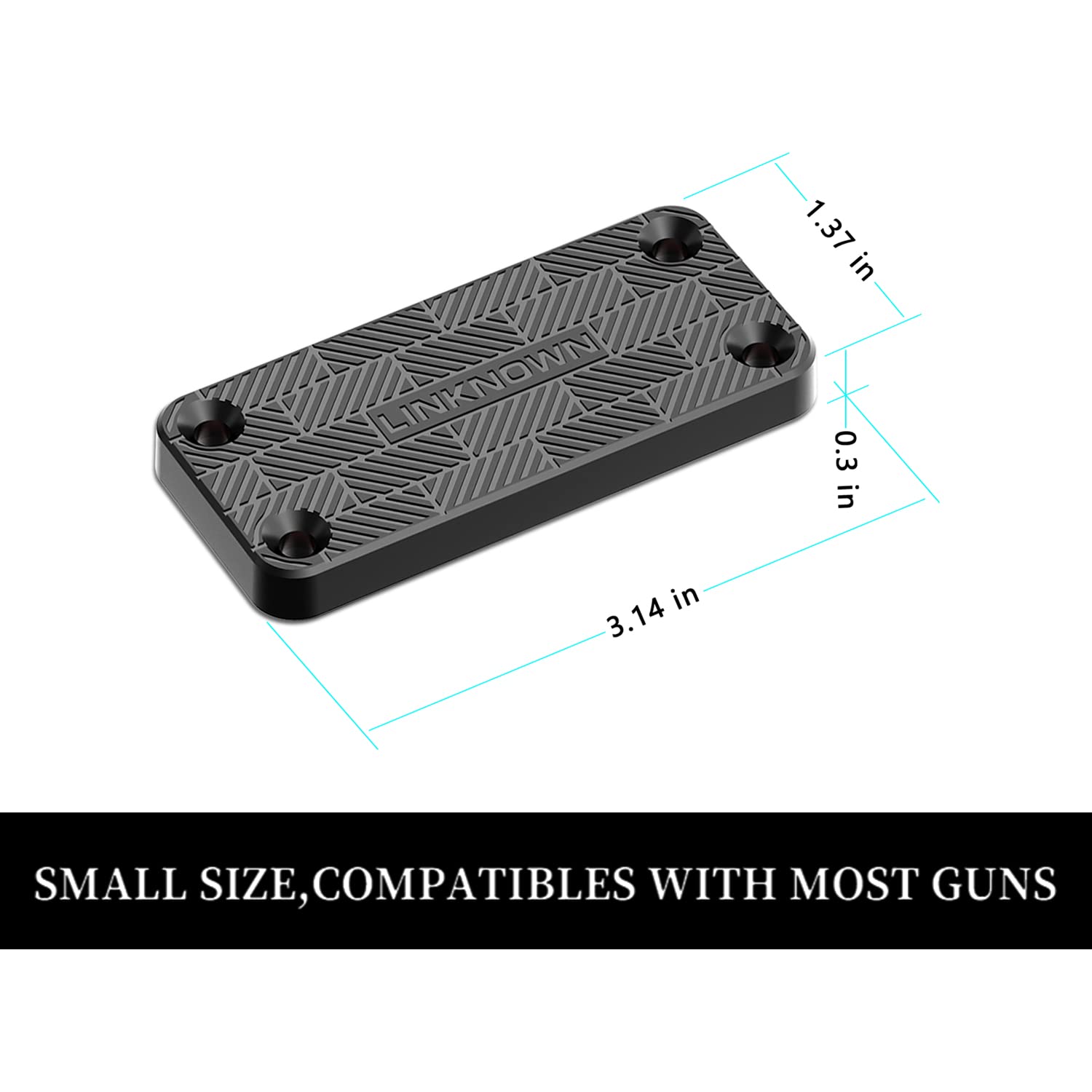 55 Lbs Magnetic Gun Mount for Car - Rubber Coated Firearm Holder for Rifle, Pistol & Magazines | Vehicle, Desk, Wall & Safe Mount | Perfect for Home Defense, Hunting & Tactical Storage