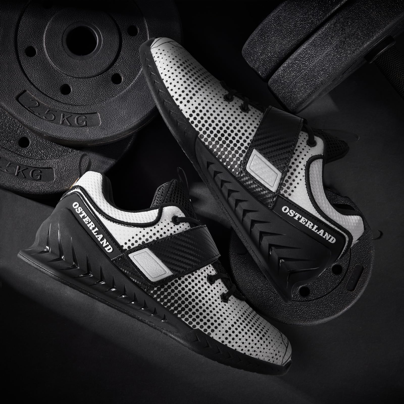Osterland Weightlifting Shoes for Men & Women - Powerlifting, Crossfit Training, Deadlifting & Squat Shoes - Non-Slip Gym Footwear for Heavy Lifting Workouts | Perfect for Weight Training, Strength Exercises & Competition Lifting