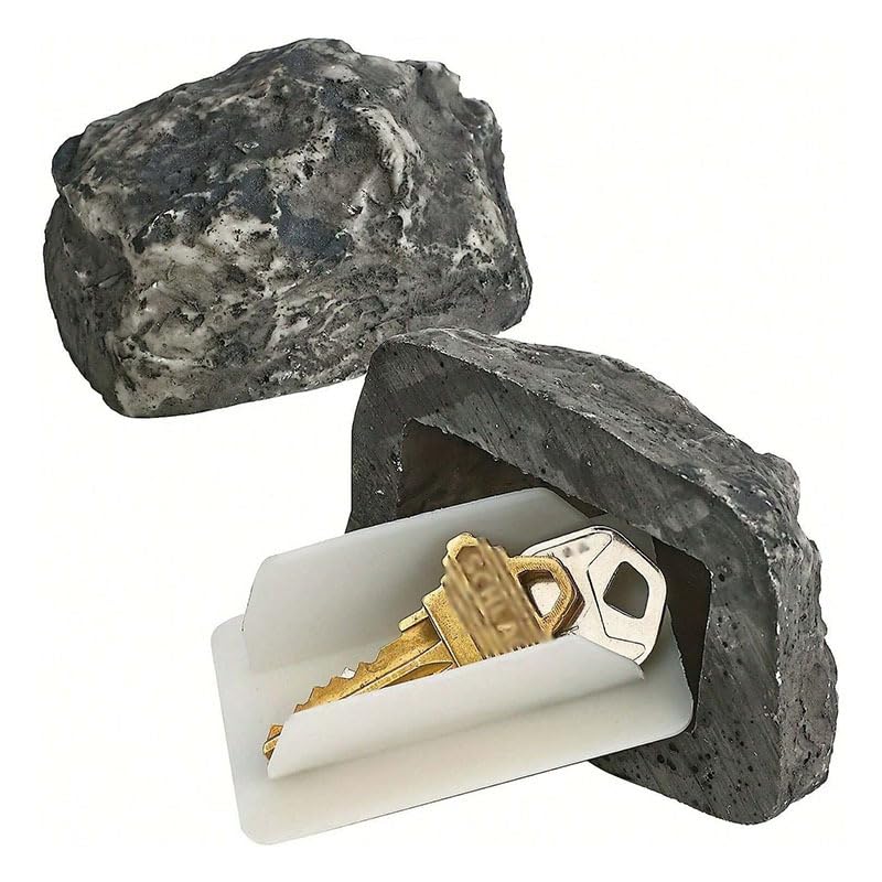 Waterproof Fake Rock Key Hider - Outdoor Hide-A-Key Safe for Vehicles, Cars & Homes | Perfect for Camping, Hiking, Travel & Emergency Key Storage