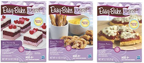 Easy Bake Ultimate Oven Refill Mix Super Pack - 3 Variety Baking Mixes for Kids | Fun Pretend Play & Baking Activities at Home