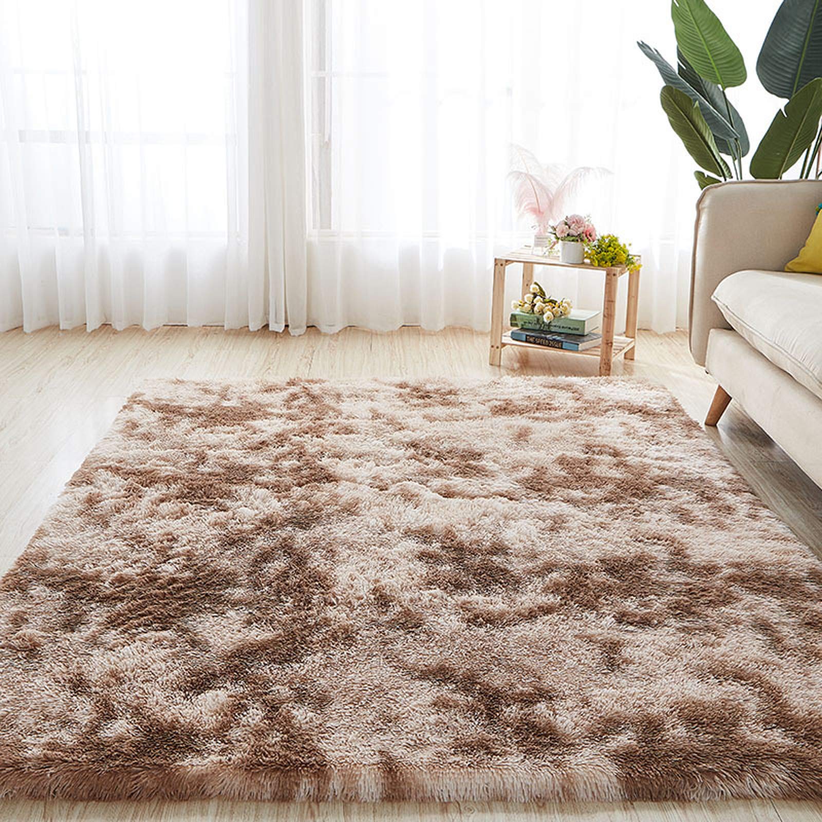 Super Soft Fluffy Shaggy Area Rug - Non-Slip Modern Carpet for Living Room & Bedroom - Extra Large 50x80cm - Cozy Floor Mat for Home Decor, Kids Play Area, Yoga Space