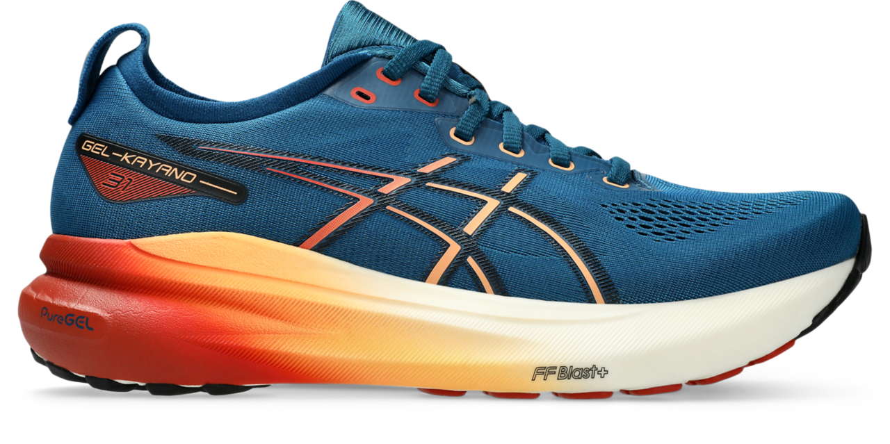 ASICS Men's GEL-Kayano 31 Running Shoes - Rich Navy/Spice Latte - Premium Cushioning & Stability for Road Running, Jogging & Fitness Training