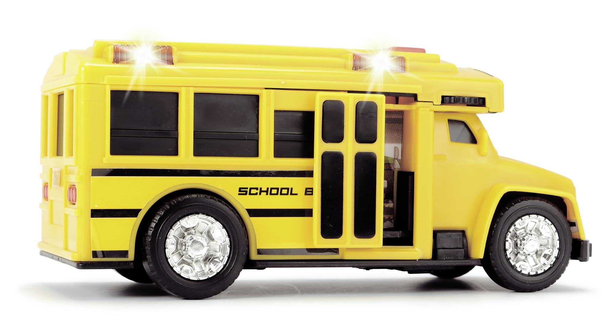 Dickie Toys Hong Kong Ltd - Action School Bus Toy for Kids, Realistic Play Vehicle with Lights & Sounds - Perfect for Pretend Play, School Role-Playing & Collectible Display