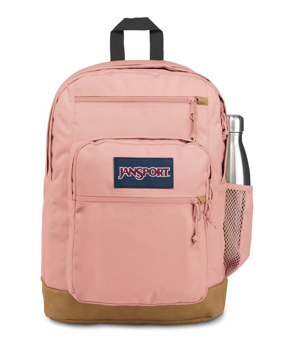 JanSport Cool Student Backpack - Lightweight Laptop Backpack for School & College, Misty Rose Pink | Durable Bookbag with USB Charging Port, Perfect for Travel, Work & Everyday Use