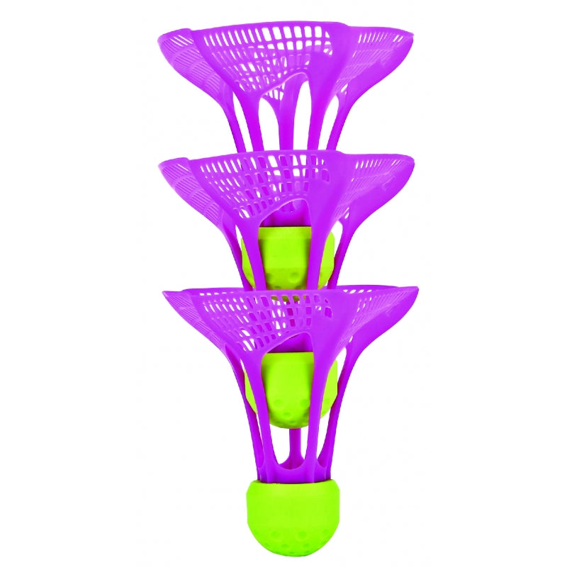 Premium Air Badminton Shuttles - Durable Outdoor/Indoor Featherless Shuttlecocks for Backyard, Beach & Park Play - Perfect for Casual Games & Training