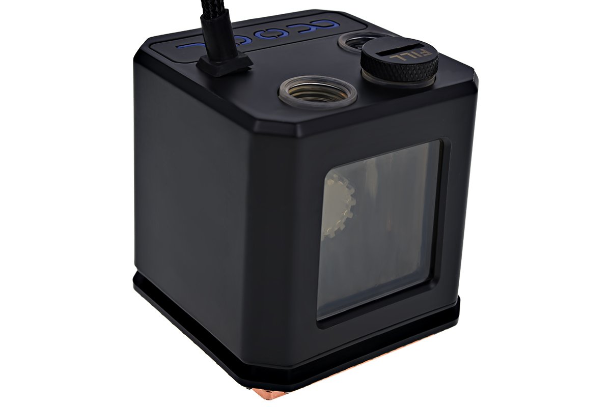 Alphacool Eisbaer Solo 2600RPM Black CPU Liquid Cooler - High Performance Water Cooling Block for Gaming PC & Overclocking - Perfect for Intel/AMD Processors
