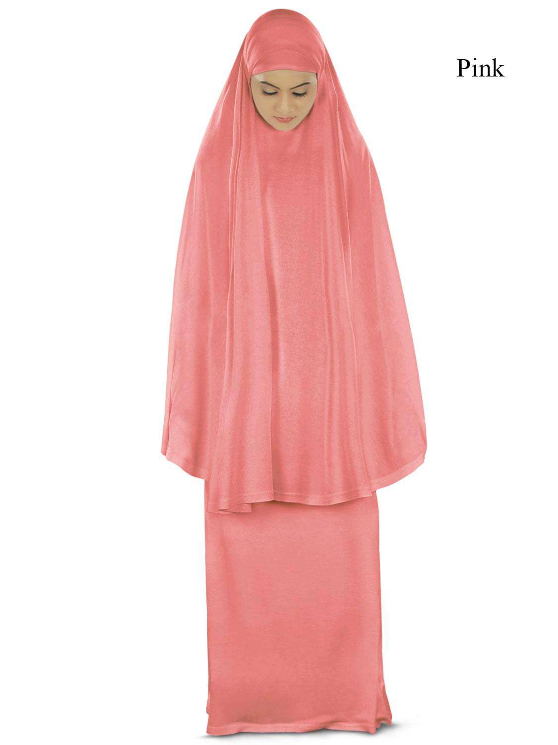 Dua Prayer Set for Women - Soft Viscose Jersey Khimar & Long Skirt - Islamic Modest Outfit for Prayer, Mosque & Daily Wear