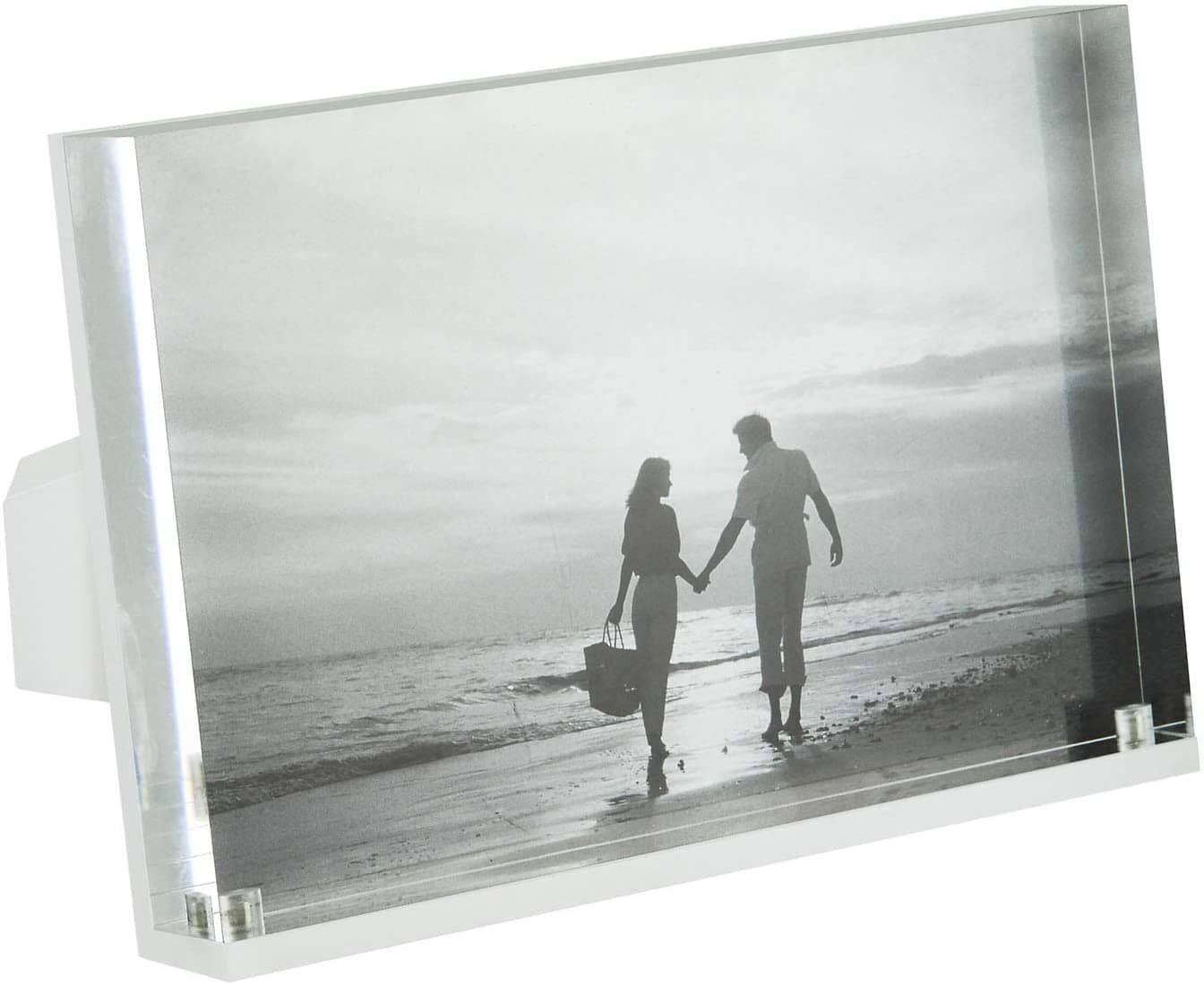 7x5 Clear Lucite Photo Frame - Shatterproof Acrylic Display for Pictures, Artwork & Certificates - Perfect for Home Decor, Office & Gift Giving