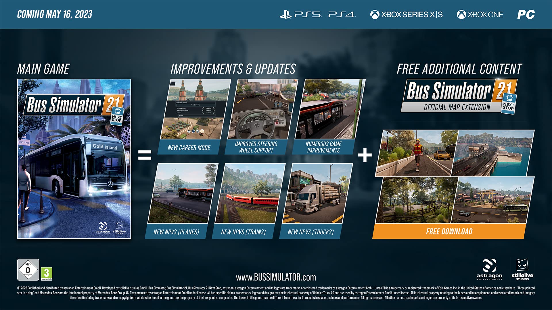 Bus Simulator Next Stop Gold Edition for PlayStation 5 - Realistic Driving Simulation Game for Public Transport Enthusiasts | Perfect for Family Game Nights & Transportation Fans