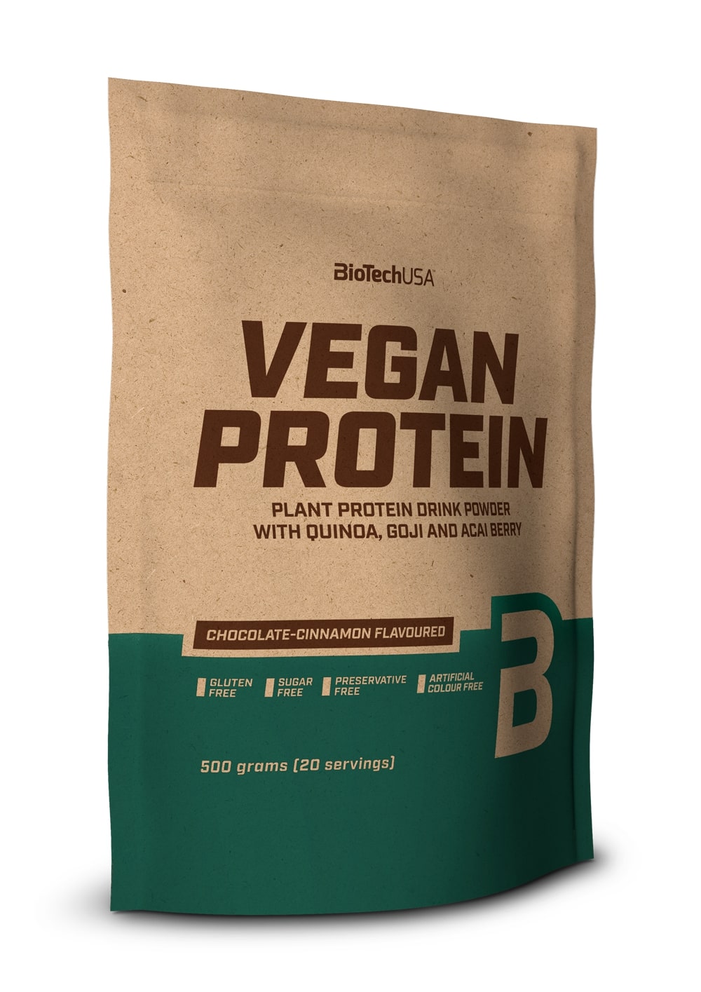 BioTechUSA Vegan Protein Powder - Hazelnut Flavor, 500g | Plant-Based Protein for Muscle Recovery & Weight Management | Ideal for Smoothies, Baking & Post-Workout Nutrition