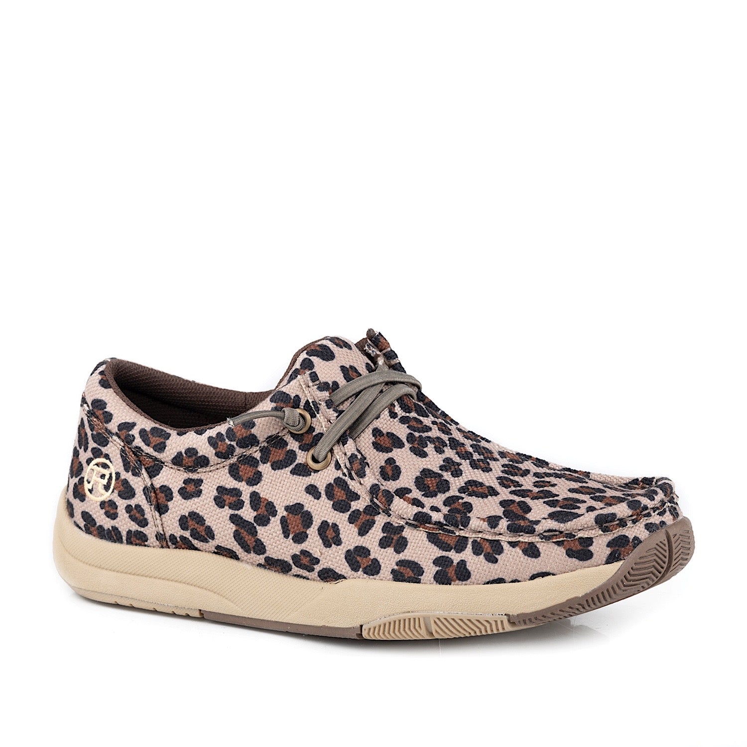 Roper Women's Clearcut Low Leopard Print Canvas Shoes - Casual Comfort Sneakers for Walking, Running & Everyday Wear
