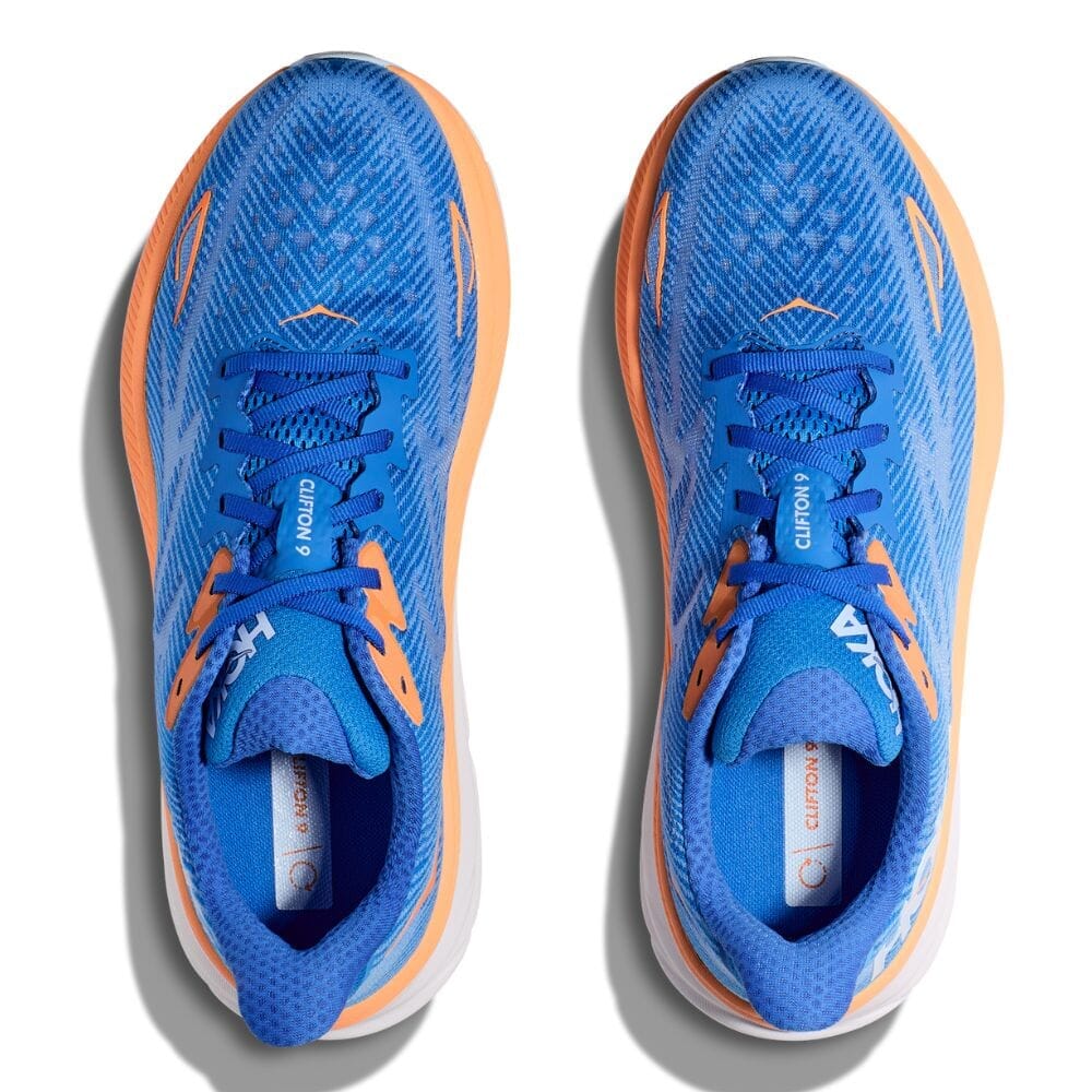 Hoka Men's Clifton 9 Wide Running Shoes - Lightweight Cushioned Sneakers for Road & Trail | Perfect for Jogging, Gym Workouts & Daily Walking