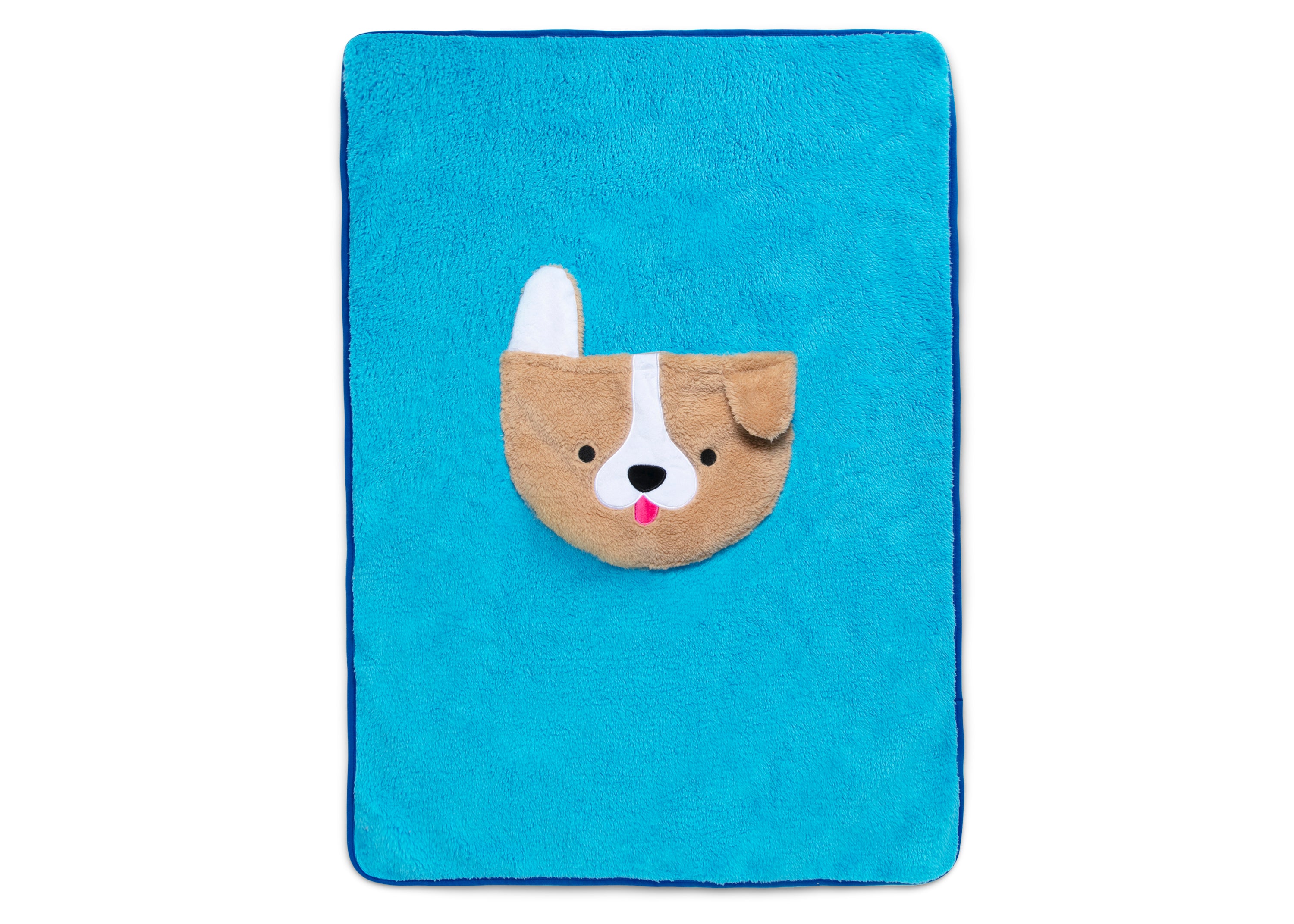Cozy Sherpa Fleece Throw Blanket with Storage Pocket - Soft Warm Kids Blanket for Bedroom, Couch & Travel - Perfect for Nap Time, Movie Nights and Car Rides