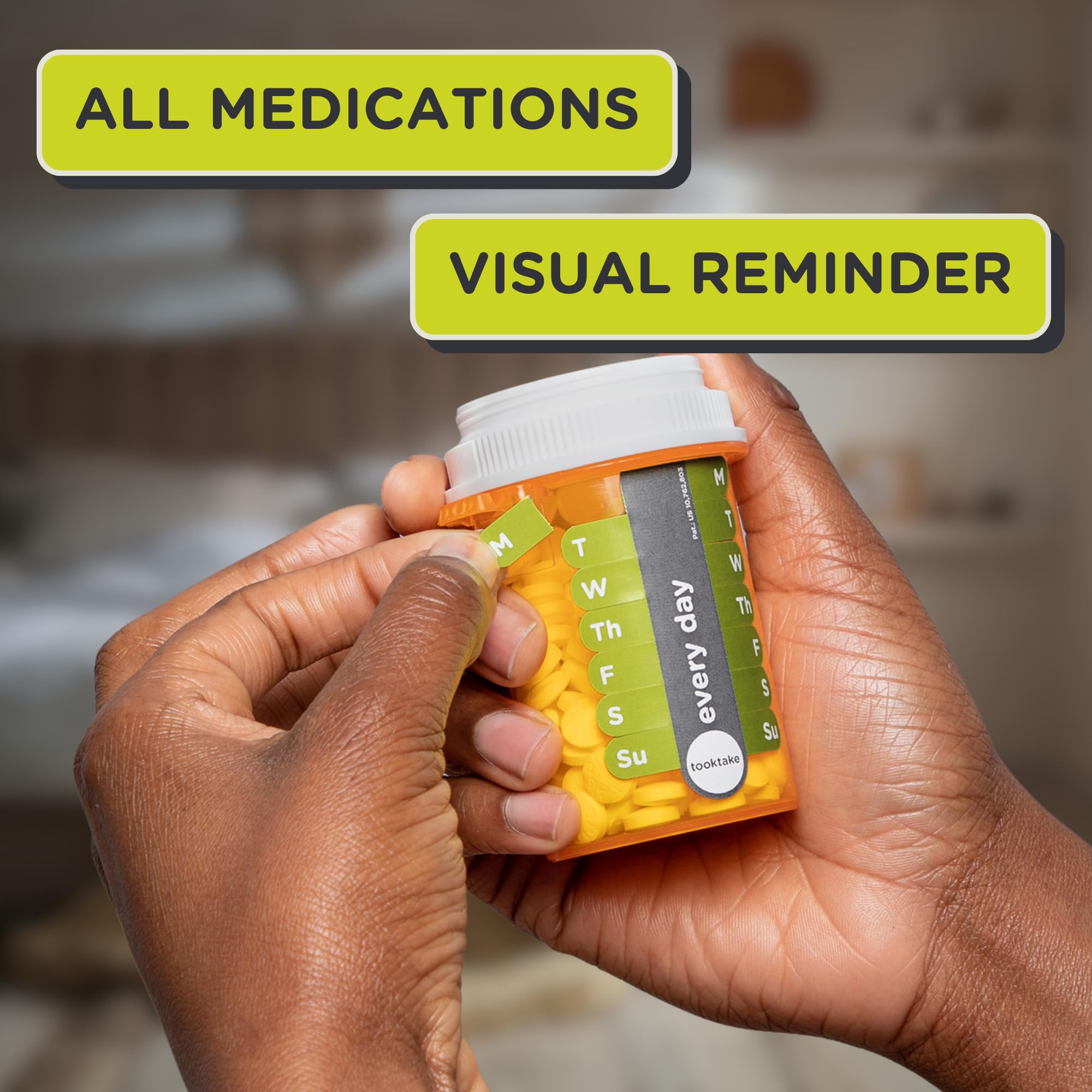 3-Pack Daily Pill Organizer & Vitamin Tracker Stickers - AM/PM, Day & Night, 7-Day Weekly Medicine Box for Pills, Vitamins & Medications | Perfect for Travel, Home Use & Elderly Care
