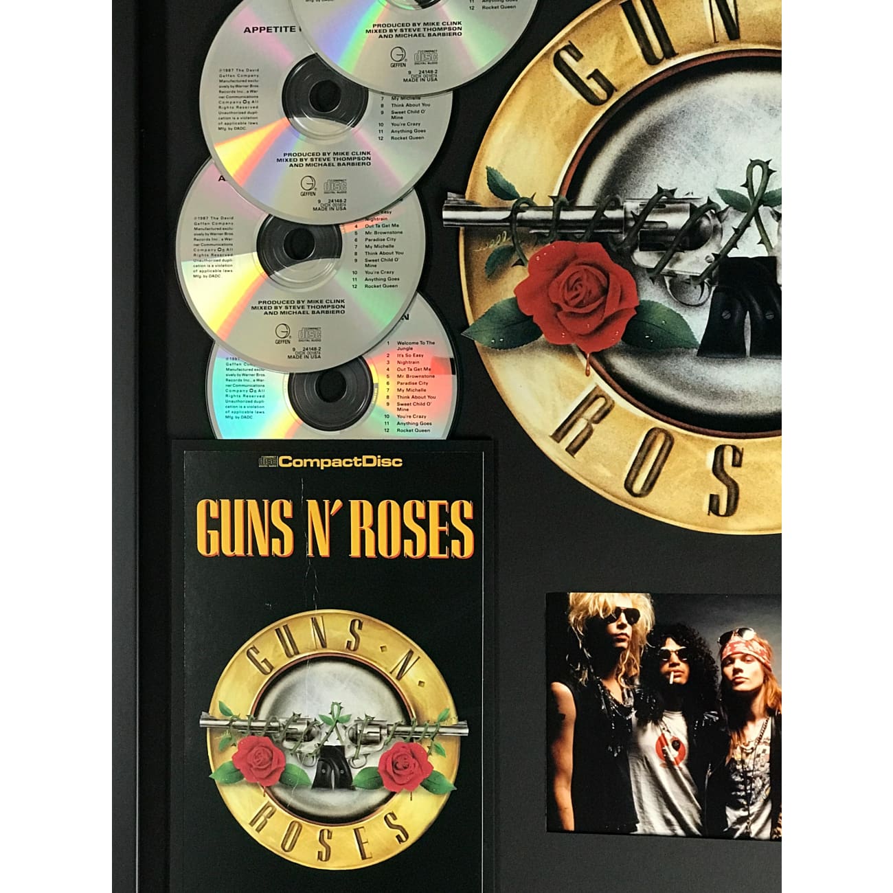 Guns N' Roses Appetite For Destruction & GNR Lies Combo - Geffen Records Award Winning Album Set - Perfect for Rock Music Fans & Vinyl Collectors