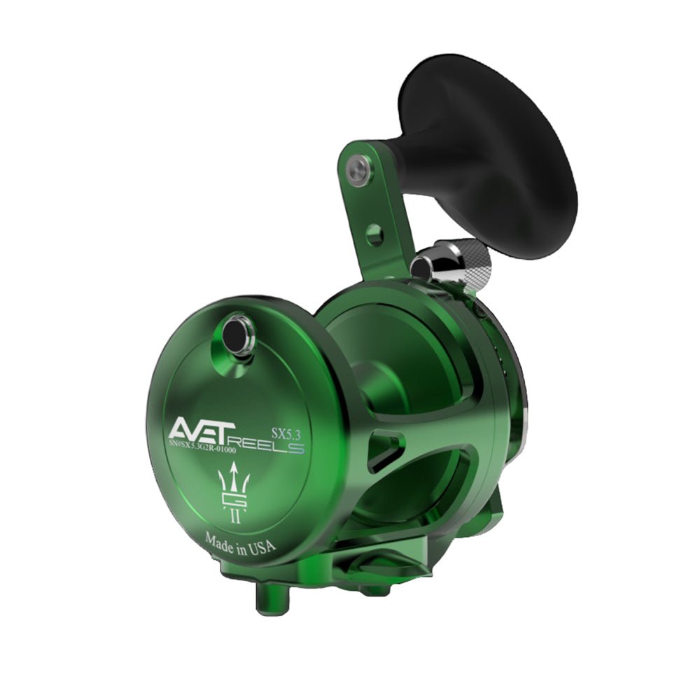 Avet SX G2 5.3 Single Speed Fishing Reel - Saltwater & Freshwater Spinning Reel for Surf Casting, Boat Fishing & Offshore Angling