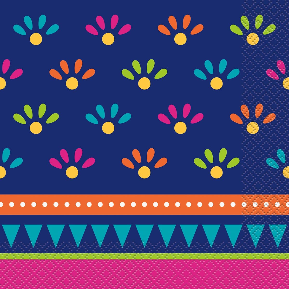Boho Fiesta Lunch Paper Napkins - 20 Count Colorful Disposable Napkins for Party, Picnic, and Dinner Decorations
