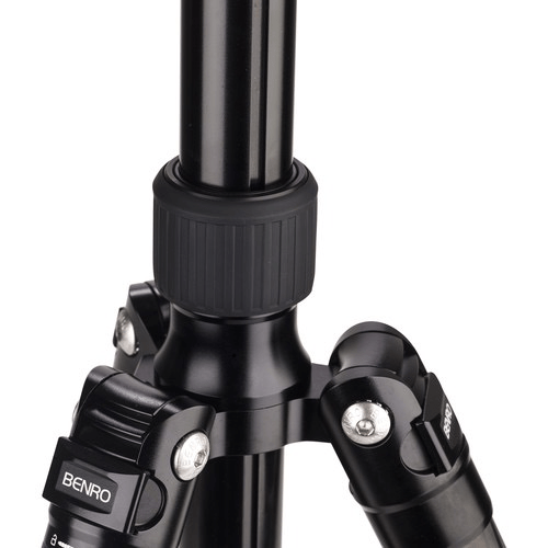 Benro A3883 Travel Angel Aero Video Tripod Kit with Levelling Column & S6PRO Head - Lightweight Aluminum Tripod for Travel Photography, Vlogging & Outdoor Shooting
