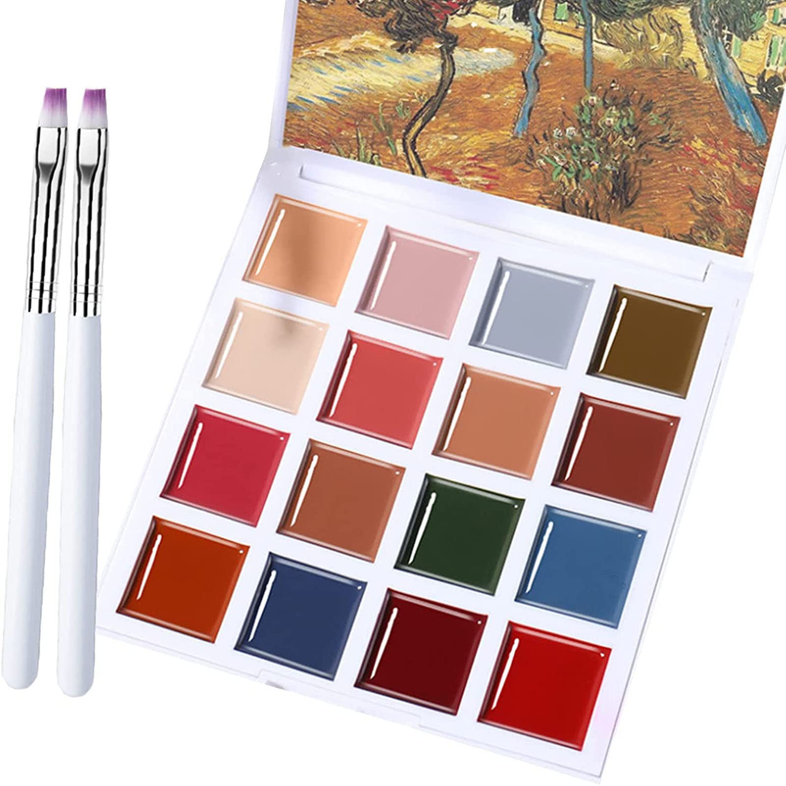 16 Colors Solid Nail Polish Palette - Professional Gel Nail Cream & Mud Gel Paint Kit for DIY Nail Art, Salon & Manicure | Perfect for Home Use, Nail Salon Professionals & Gift Giving