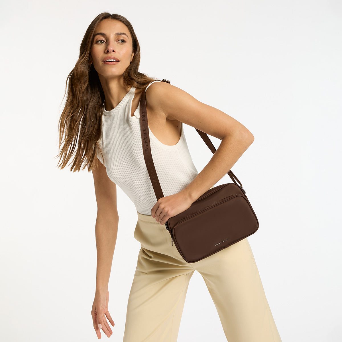 Eco-Friendly Rani Recycled Bag in Truffle Brown - Sustainable Fashion for Women, Perfect for Grocery Shopping, Work & Travel