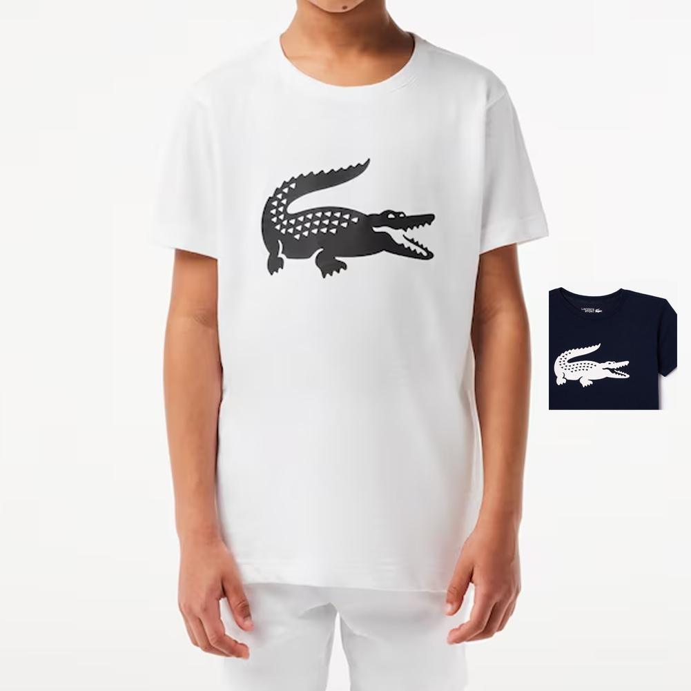 Boys' Oversized Croc Tennis Tee - Comfortable Cotton Shirt for Kids Sports & Casual Wear - Perfect for Tennis, School, and Everyday Outfits