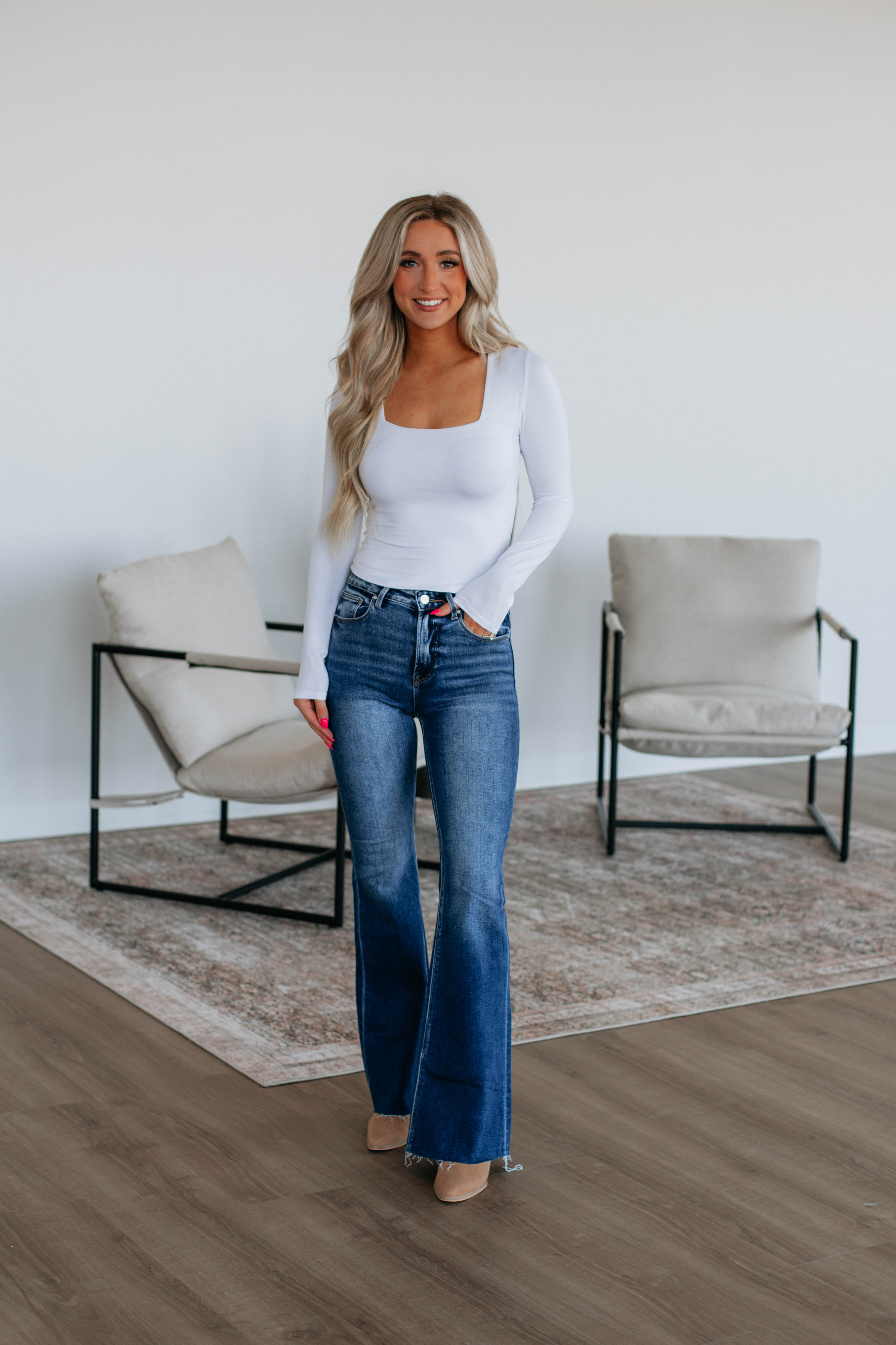 Collyns Women's Basic Ivory Top - Soft & Comfortable Casual Tee for Everyday Wear | Perfect for Layering, Work, and Weekend Outfits
