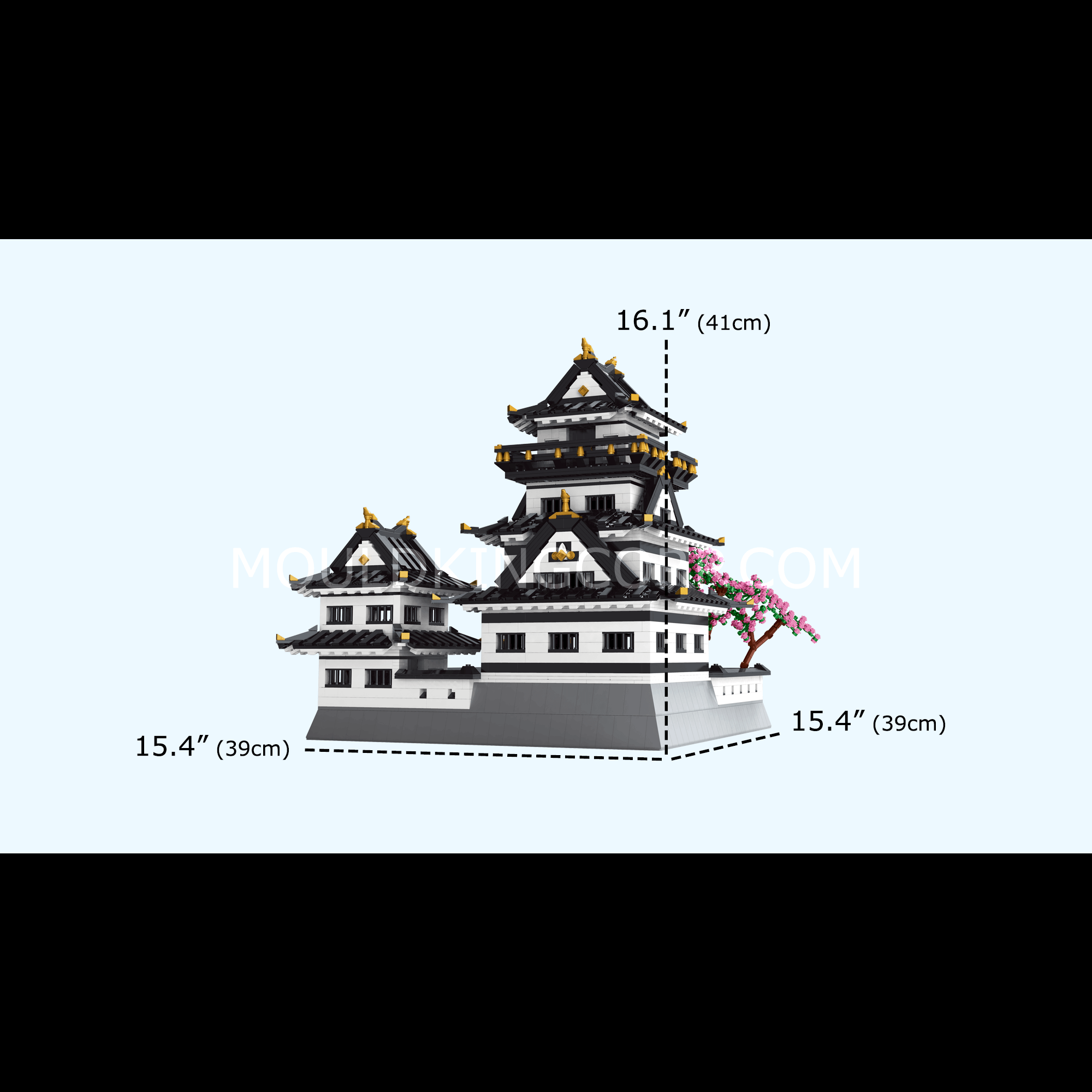 Mould King 22006 Himeji Castle Building Blocks Set - 3086 Piece Japanese Architecture Model Kit for Adults & Teens | Perfect for Home Decoration, Gift Giving & Collectors