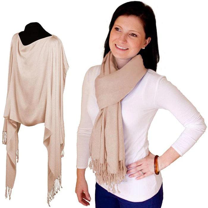 Jolly Jumper Pashmina Nursing Cover - Soft Breastfeeding Scarf & Shawl for Discreet Nursing in Public, Travel, and Outdoor Activities