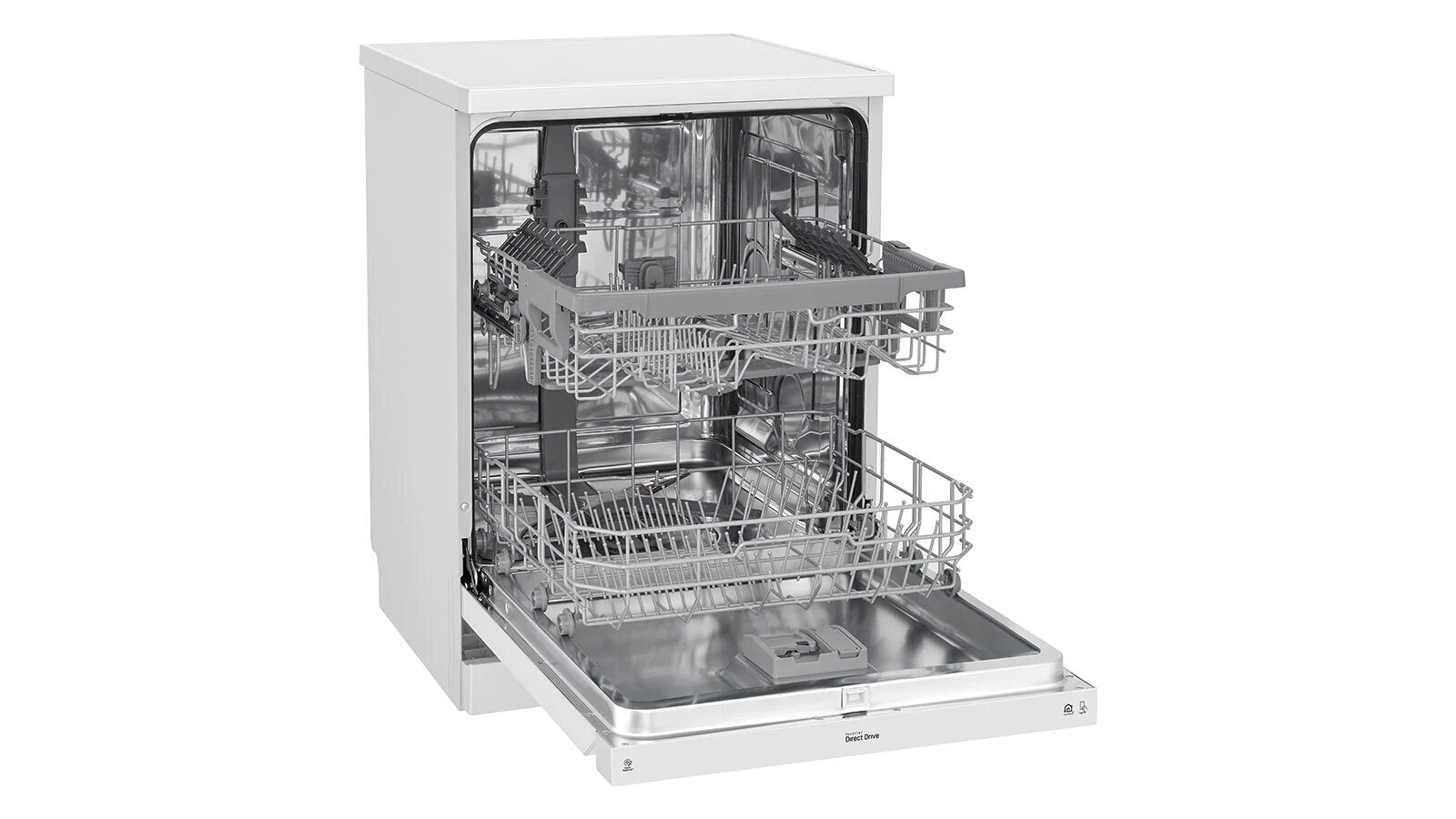 LG 14 Place Settings QuadWash Dishwasher in White Finish XD5B14WH - Perfect for Large Families & Entertaining Guests