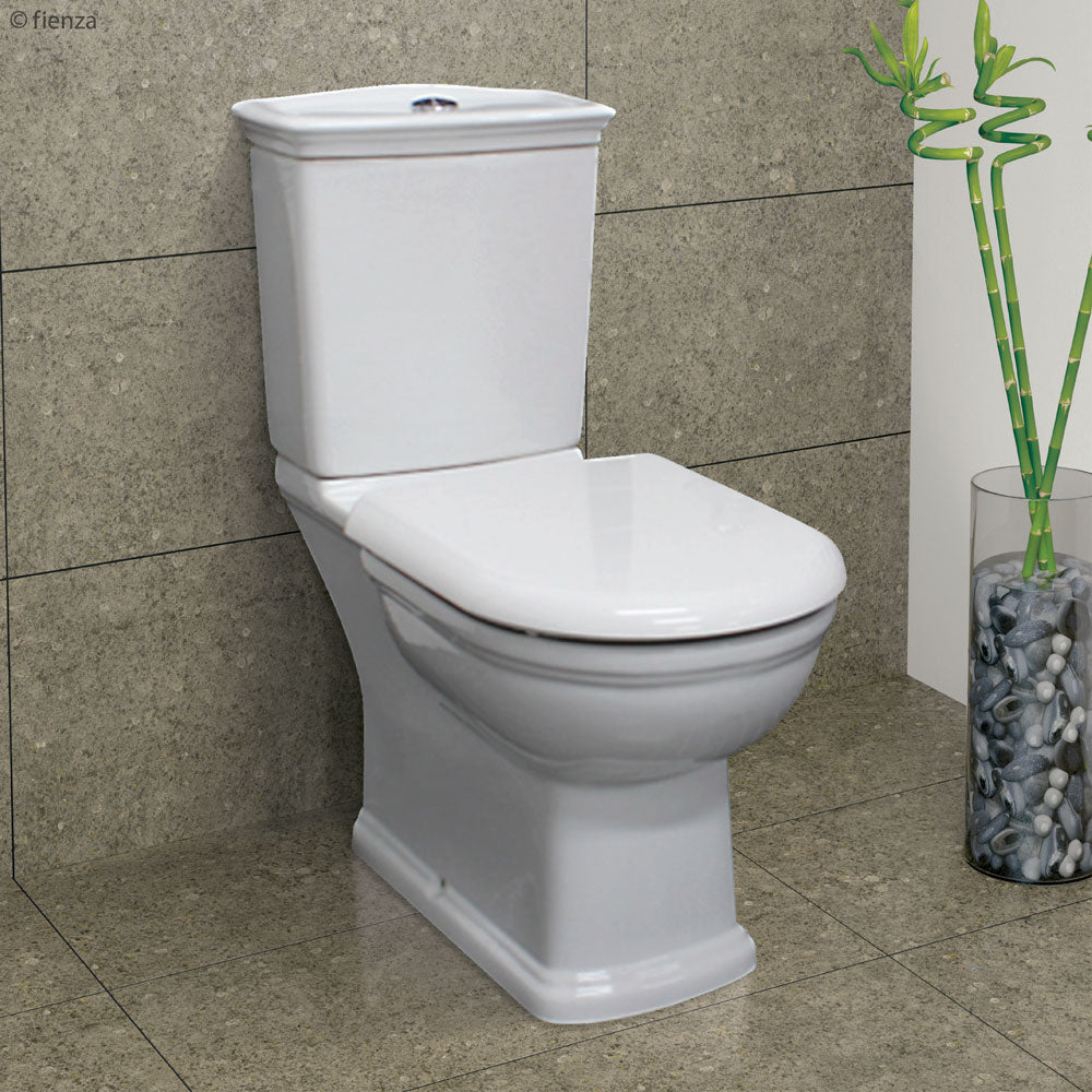 Fienza Rak Washington Close Coupled Toilet Suite with S-Trap in Ivory | Modern Bathroom Design for Small Spaces & Water Efficiency