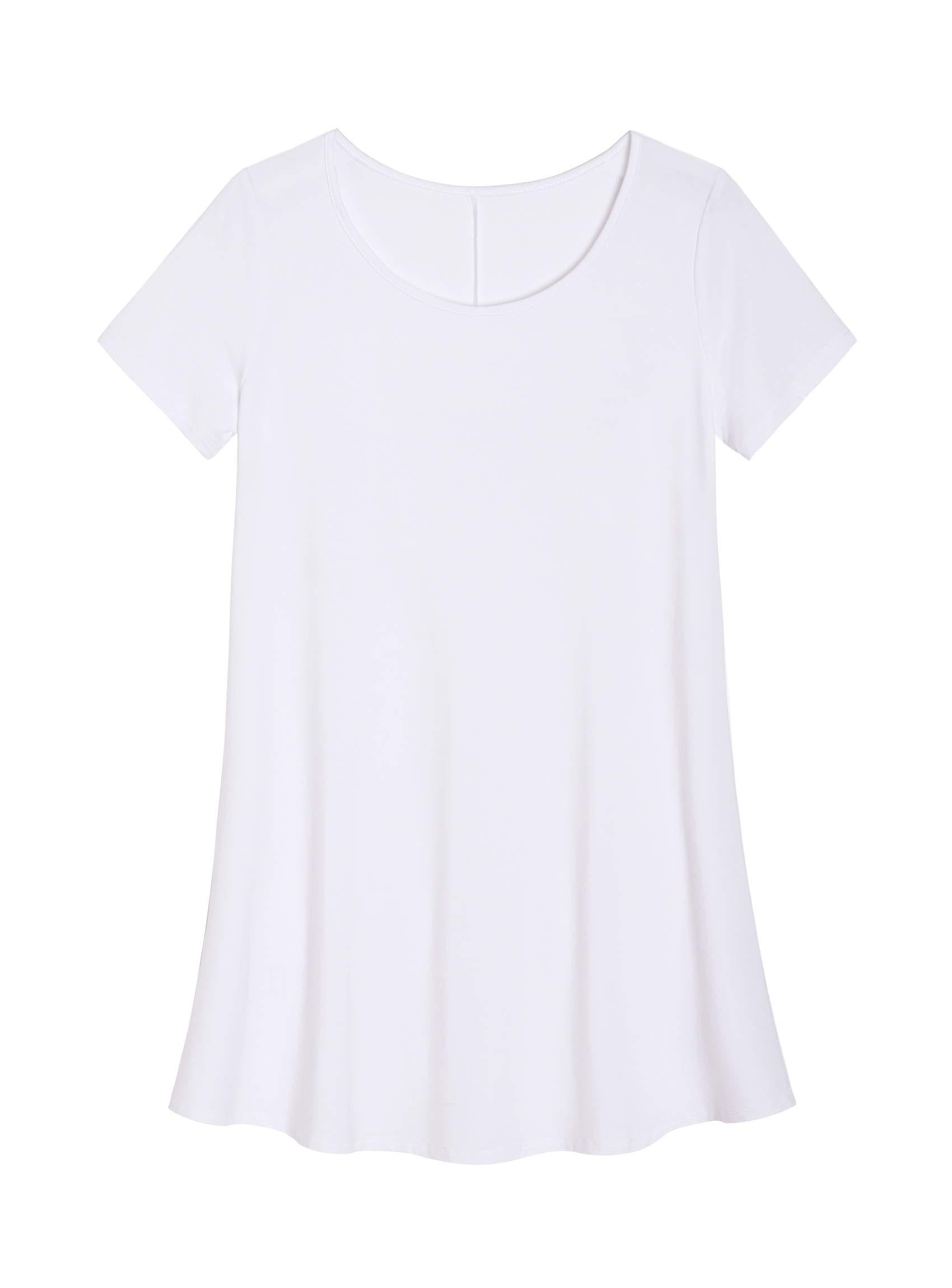 Women's Casual Swing Tunic Top - Flowy Loose Fit Blouse for Everyday Wear | Perfect for Office, Weekend Outfits & Layering