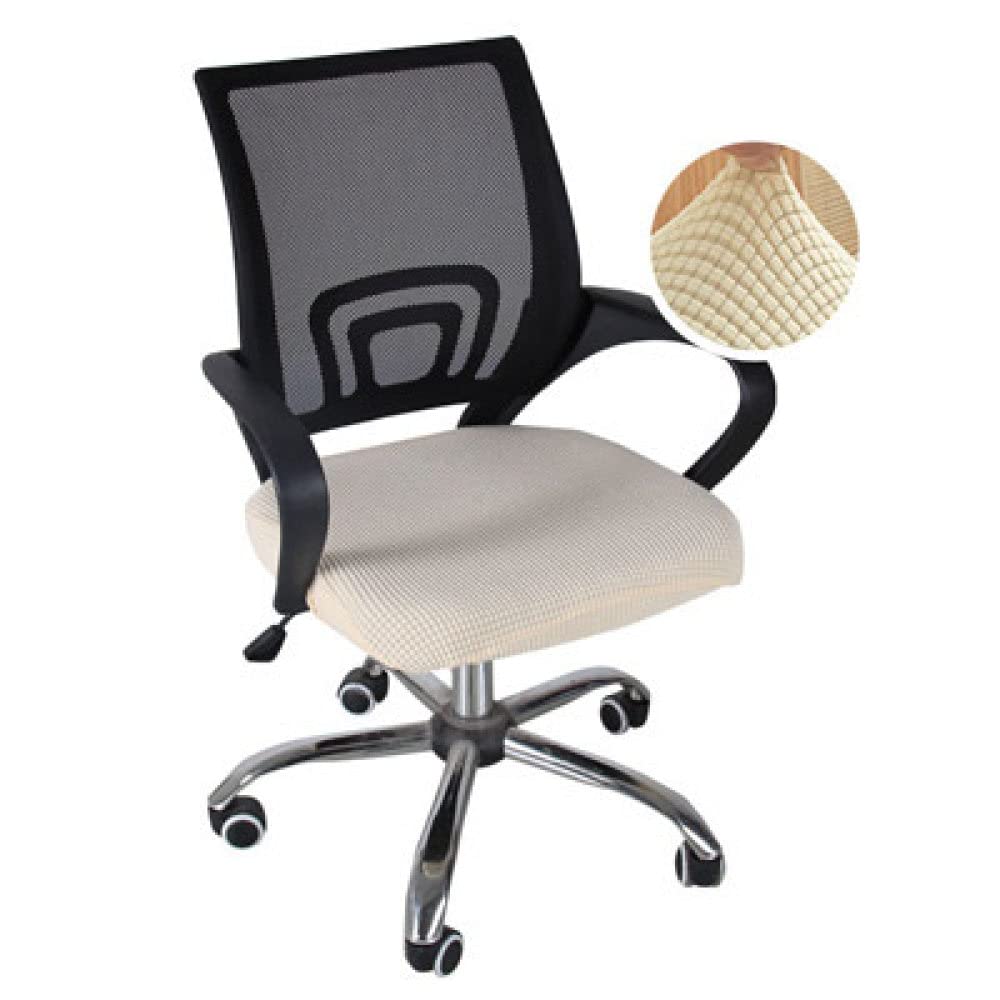 Universal Spandex Office Chair Cover - Split Seat Design, Dust-Proof Computer Armchair Protector for Home & Office Workspace (Set of 4) | Perfect for Ergonomic Support and Workspace Aesthetics
