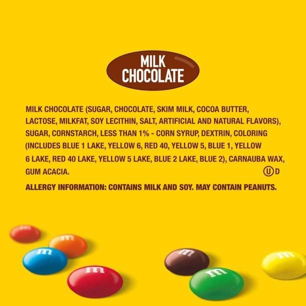 M&Ms Milk Chocolate Fun Size Candy - 1 Pound Bulk Pack (Individually Wrapped) - Perfect for Halloween, Party Favors, Office Snacks & Movie Nights
