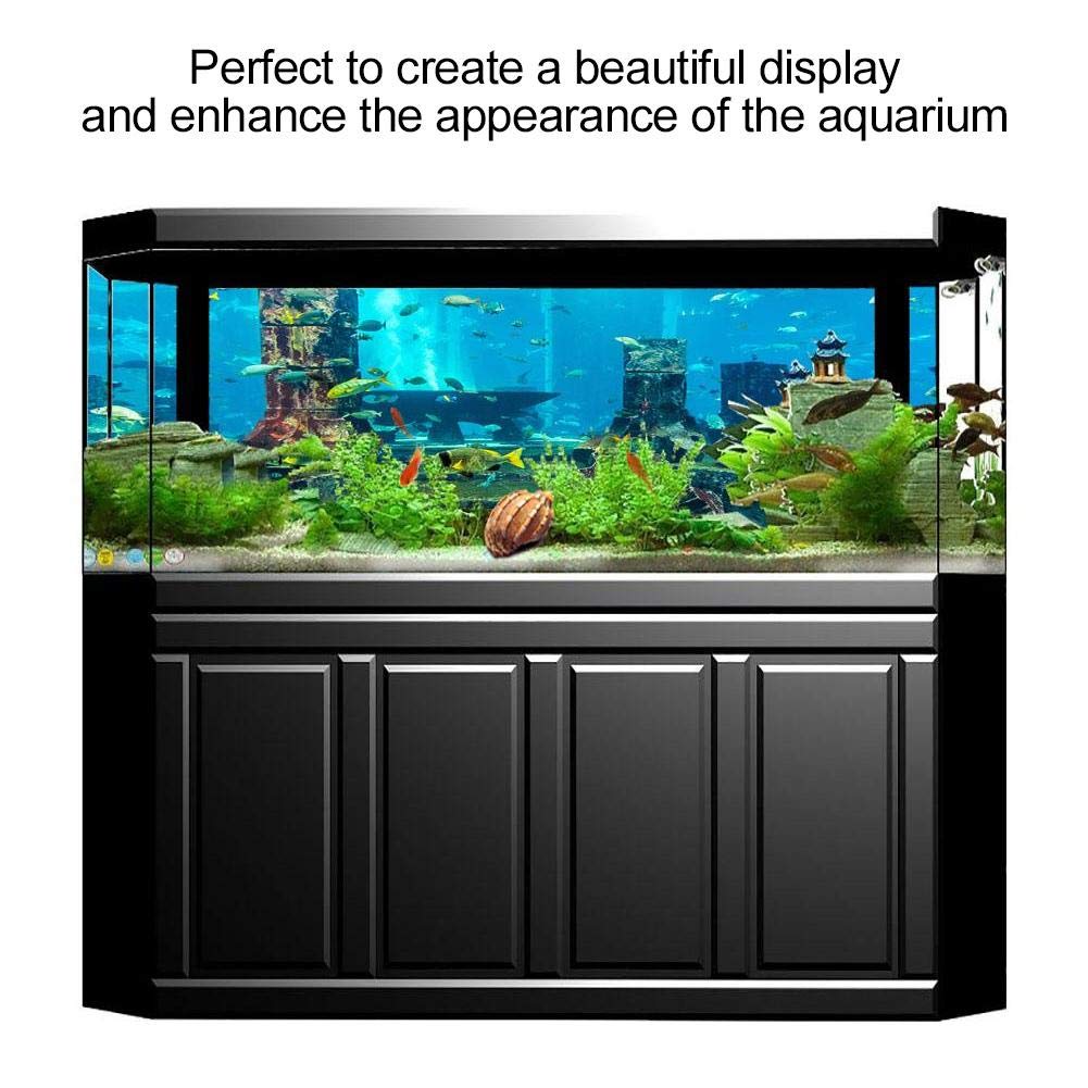 Premium PVC Coral Aquarium Background Sticker - Underwater Fish Wall Decor for Saltwater & Freshwater Tanks (48
