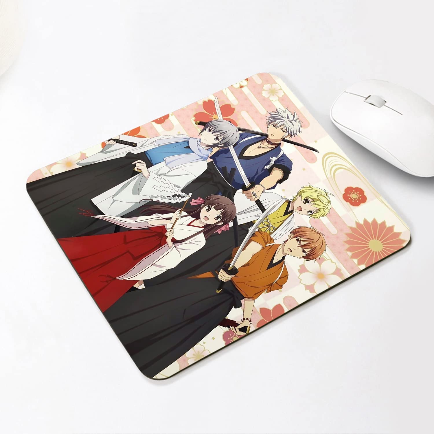 Anime Fruit-B Gaming Mouse Pad 8''x10'' Small Desk Mat for Office & Home Use - Cute Fruit Themed Mousepad for PC, Laptop, Workstation Accessories
