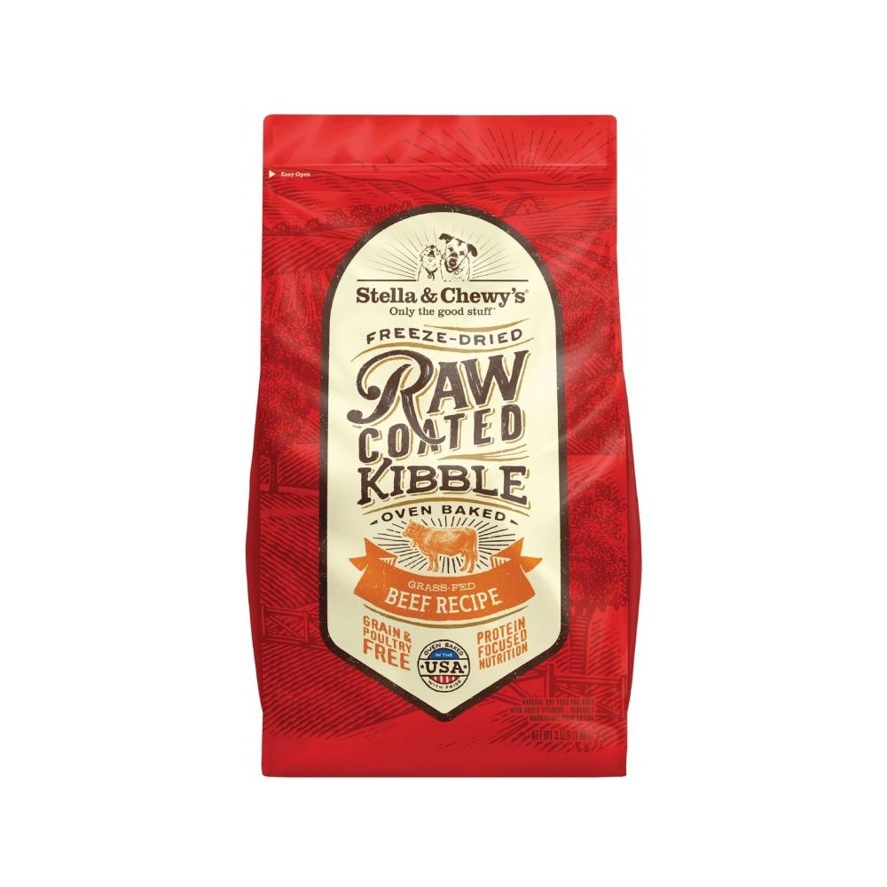 Premium Freeze-Dried Grass-Fed Beef Coated Dog Food - High Protein, Grain-Free, All-Natural Raw Dry Kibble for Puppies & Adult Dogs - Perfect for Training, Travel & Outdoor Adventures