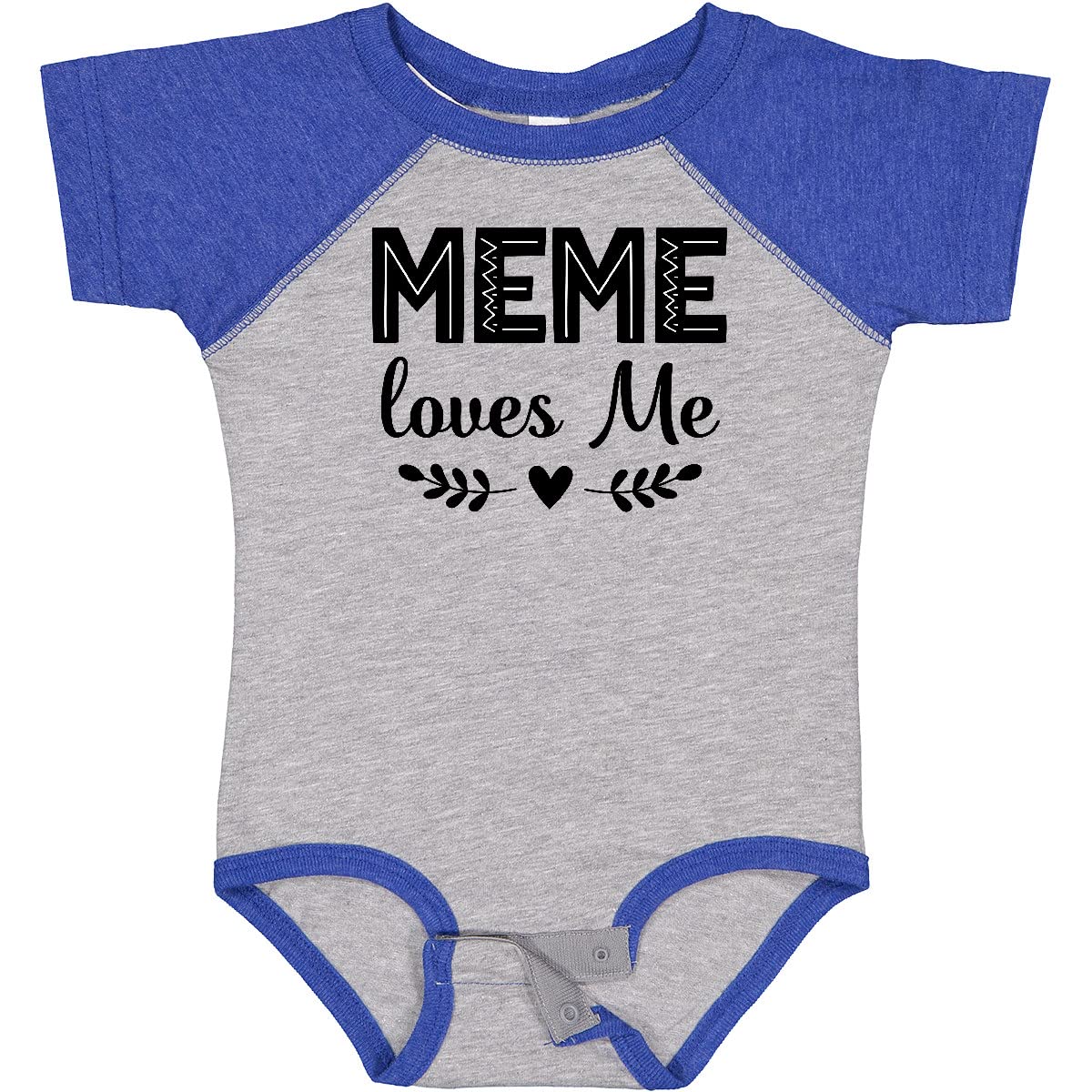 Inktastic Meme Loves Me Baby Bodysuit - Cute & Soft Infant Onesie for Newborns & Toddlers - Perfect for Family Photos, Playdates & Everyday Wear