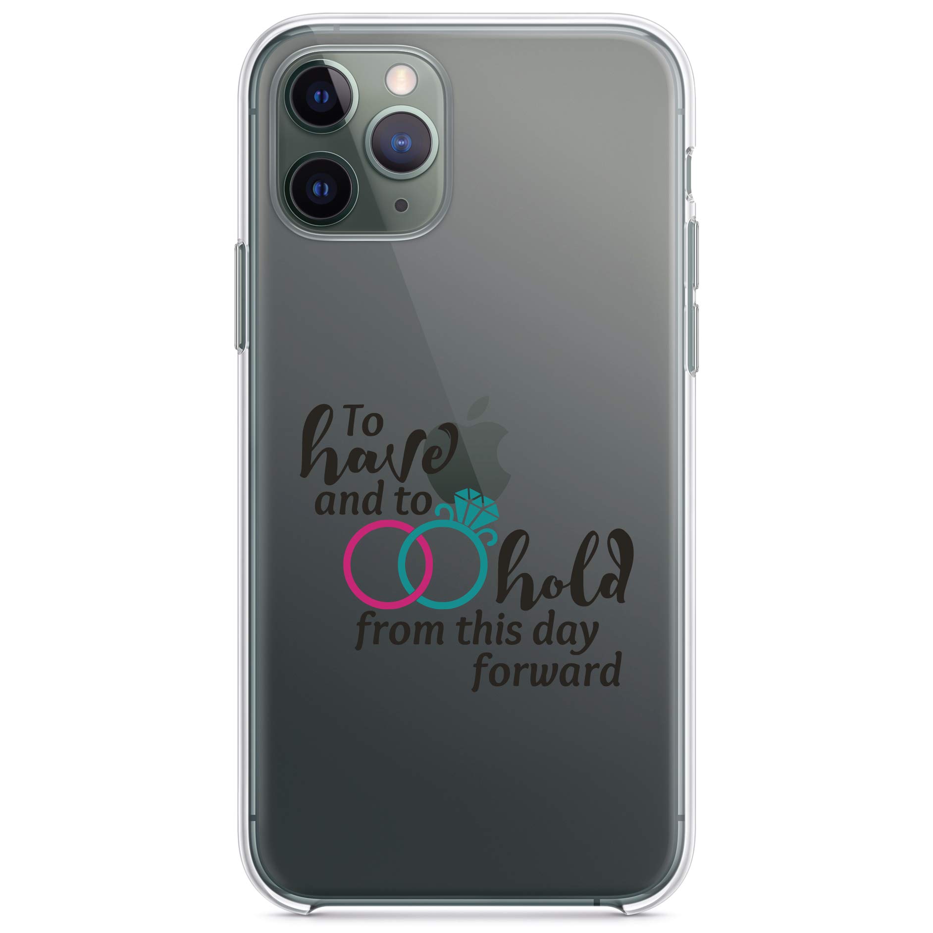 Premium Clear Shockproof Hybrid Case for iPhone 11 (6.1 Inch) - Durable TPU Bumper & Acrylic Back with Tempered Glass Screen Protector - Perfect for Wedding Rings & Everyday Protection - Ideal for Travel, Work, and Outdoor Activities