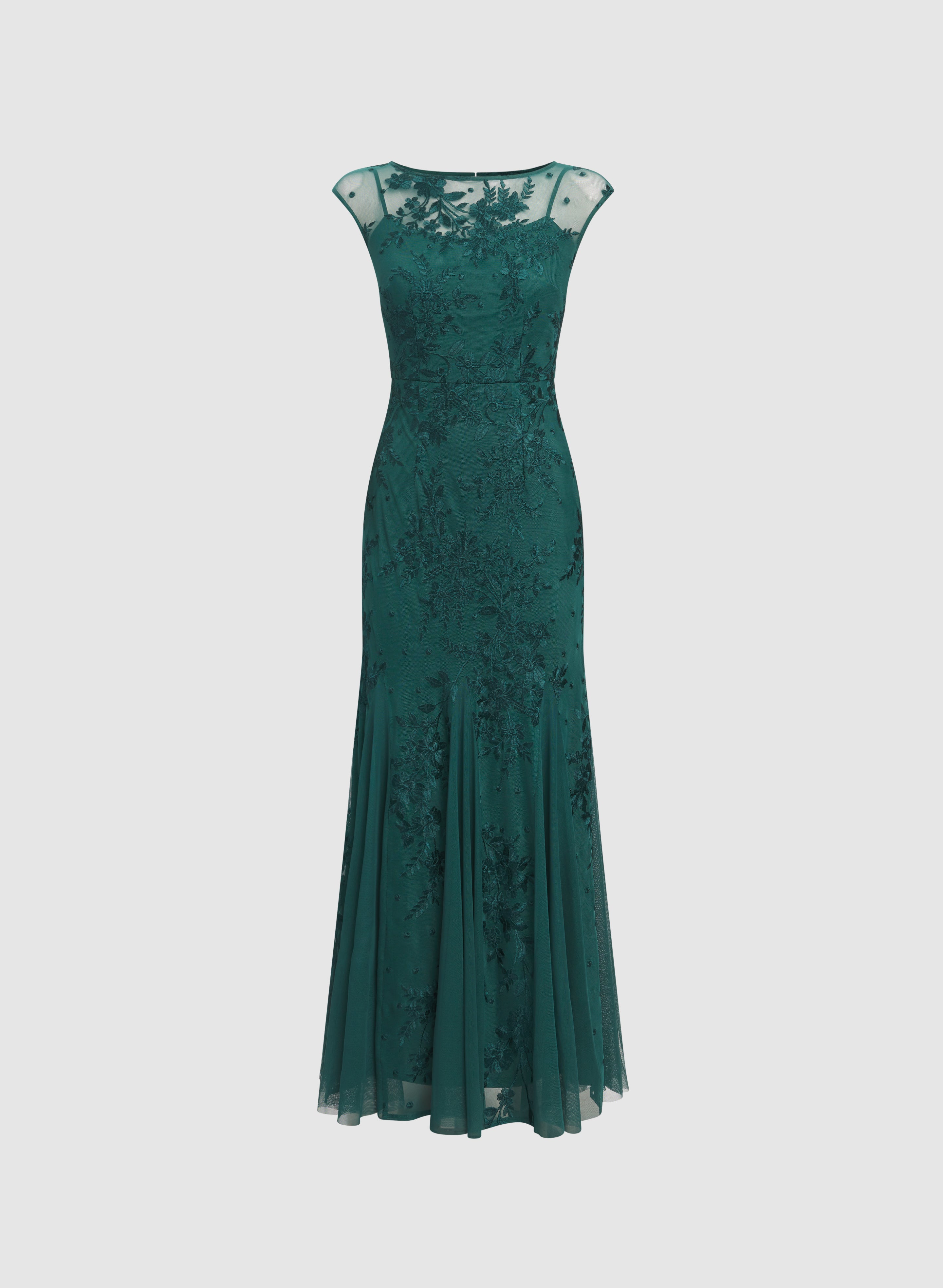 Floral Embroidered Summer Dress for Women - Boho Chic Maxi Dress with V-Neck & Flowy Sleeves - Perfect for Beach Vacations, Weddings & Date Nights