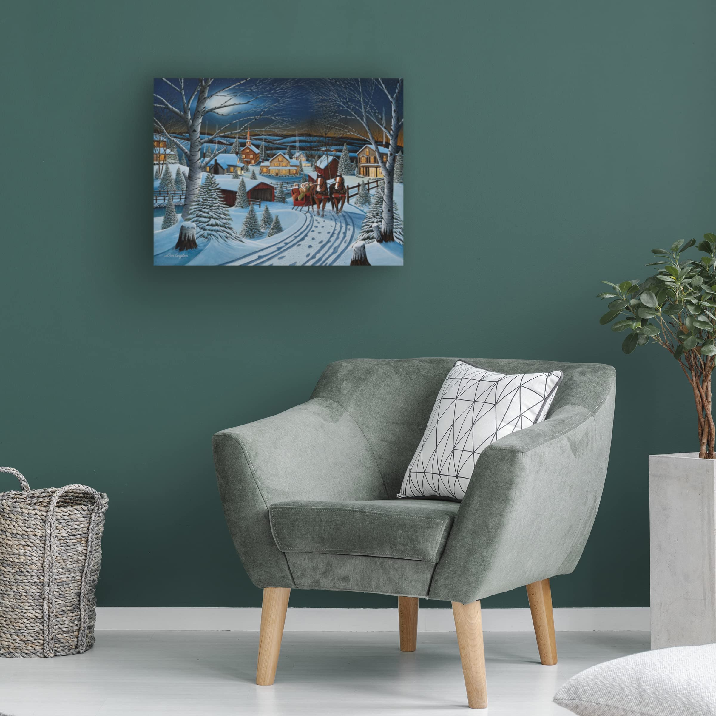 Trademark Fine Art 'To Grandmas House' Canvas Wall Art by Don Engler - Perfect for Living Room, Bedroom & Home Decor