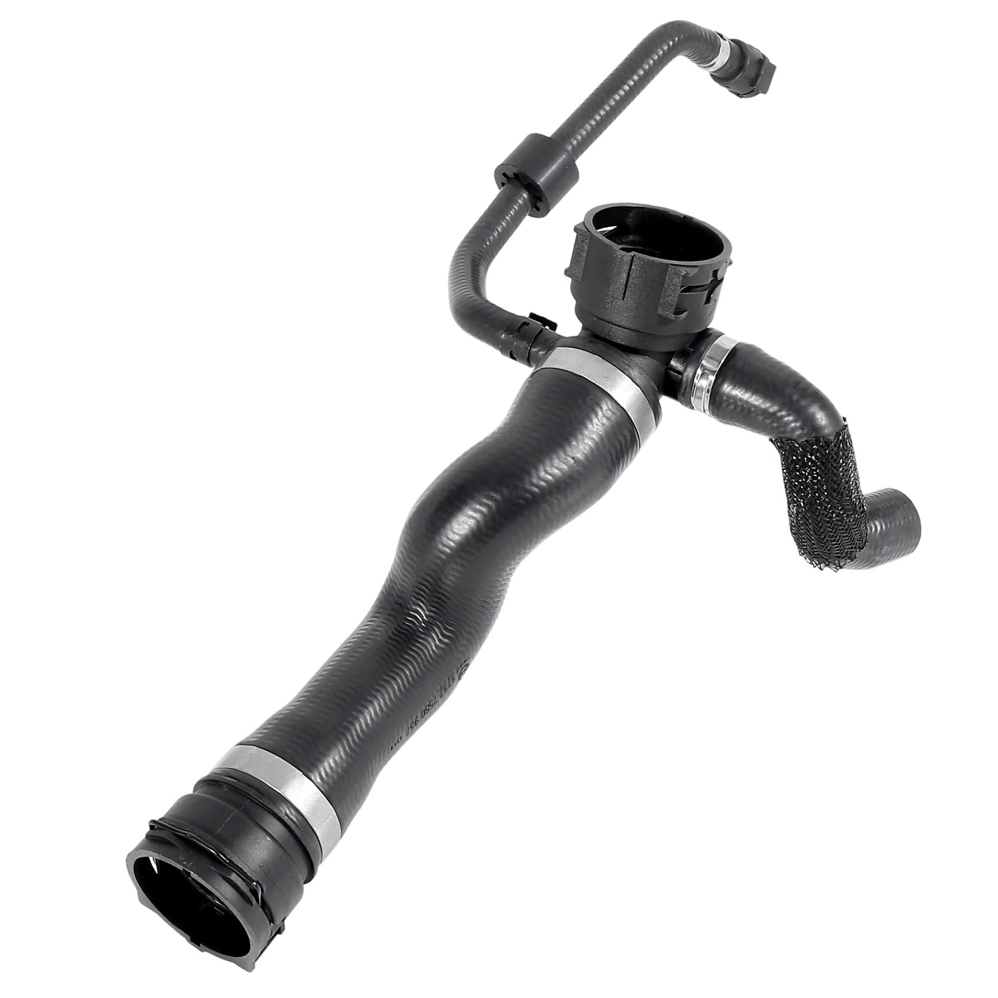 X AUTOHAUX Car Radiator Coolant Water Hose - Expansion Tank Hose 17127580957 Compatible with BMW 535i 2011-2016 Models | Engine Cooling System Replacement Part for Improved Performance & Leak Prevention