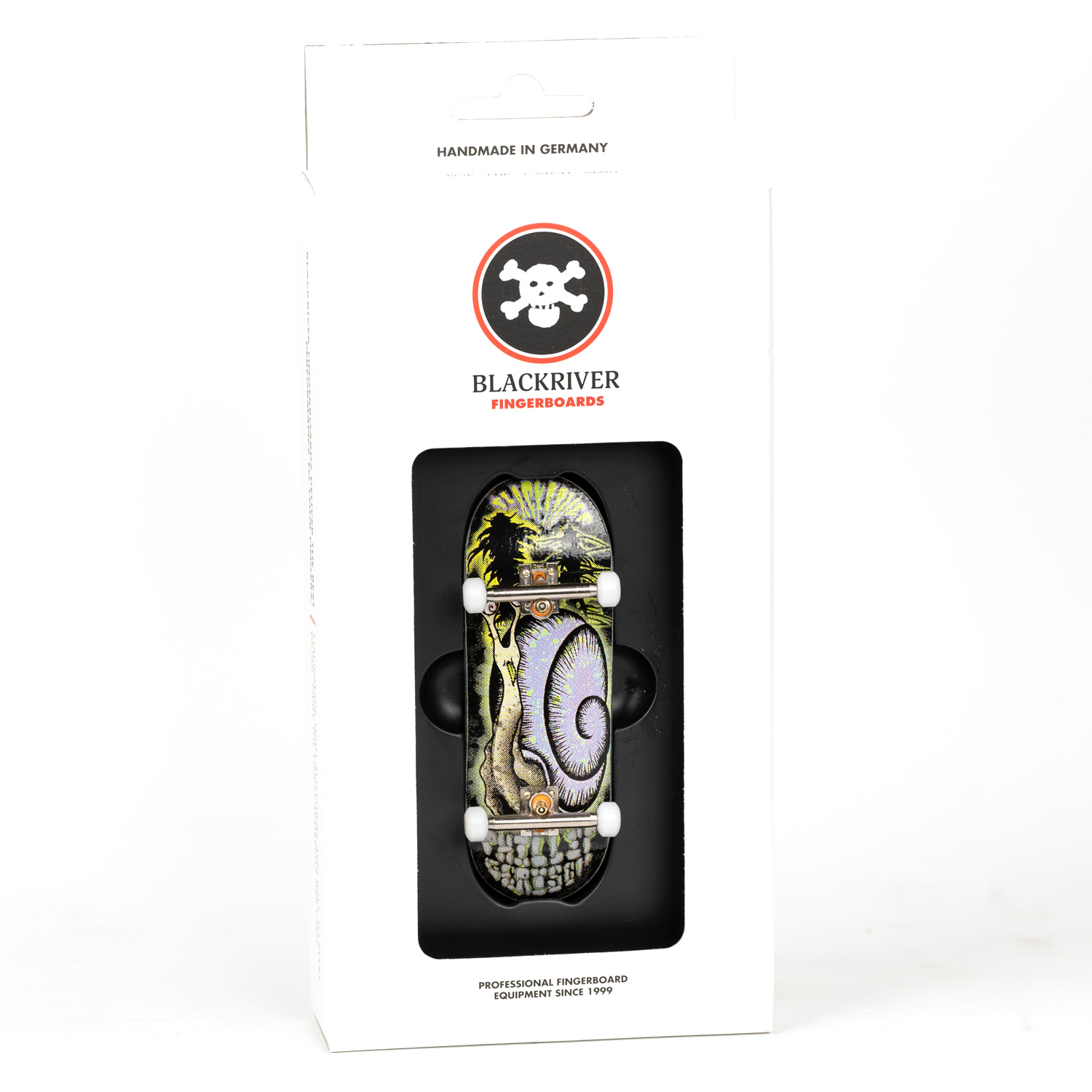Blackriver Fingerboard Complete - Phillip Gerisch Snail Professional Finger Skateboard for Tricks & Practice - Perfect for Office Desk, Home Decor & Skateboard Enthusiasts